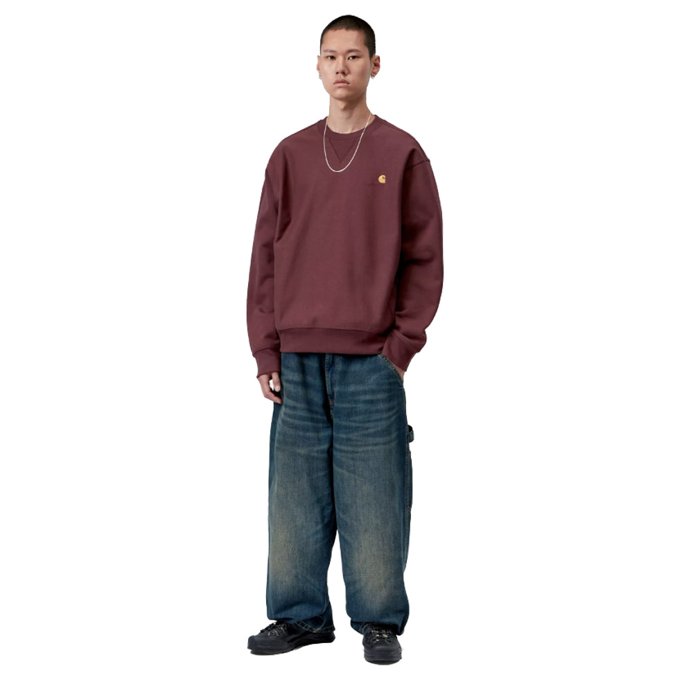 American Script Sweatshirt - Amarone