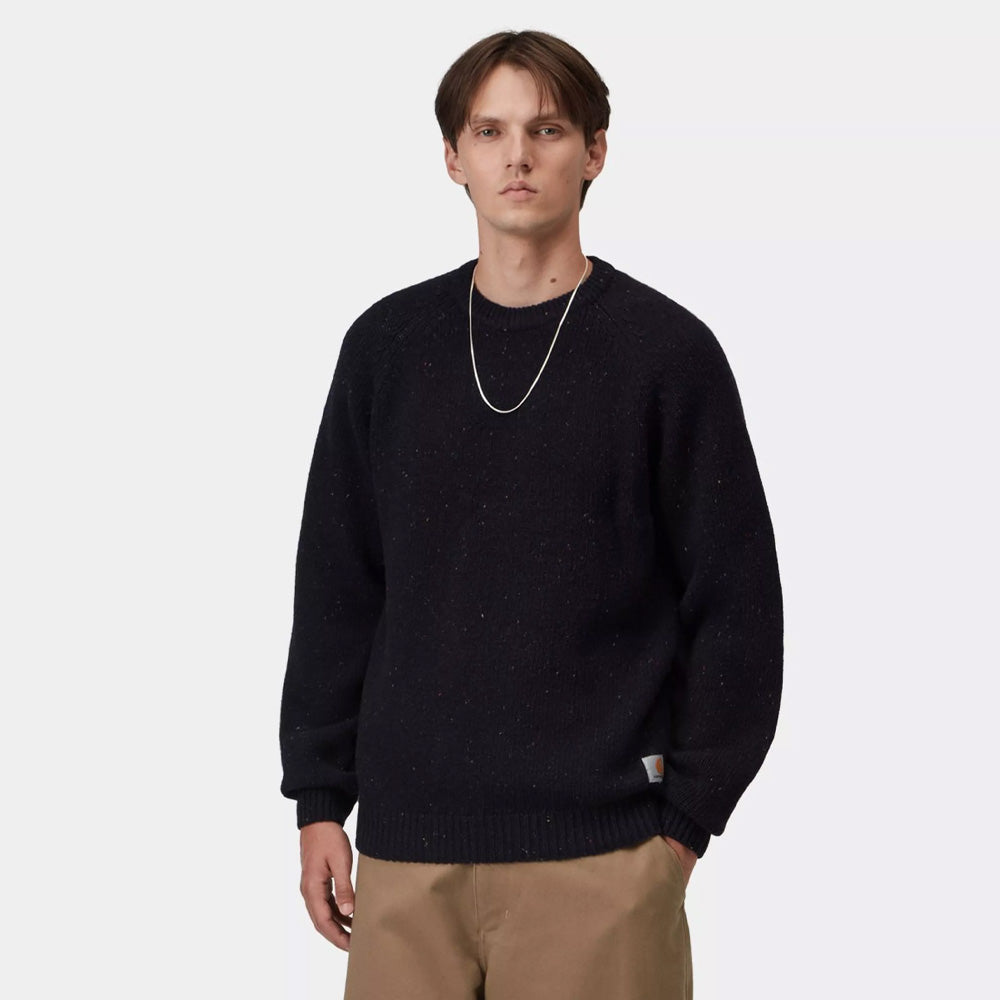 Anglistic Sweater - Speckled Dark Navy