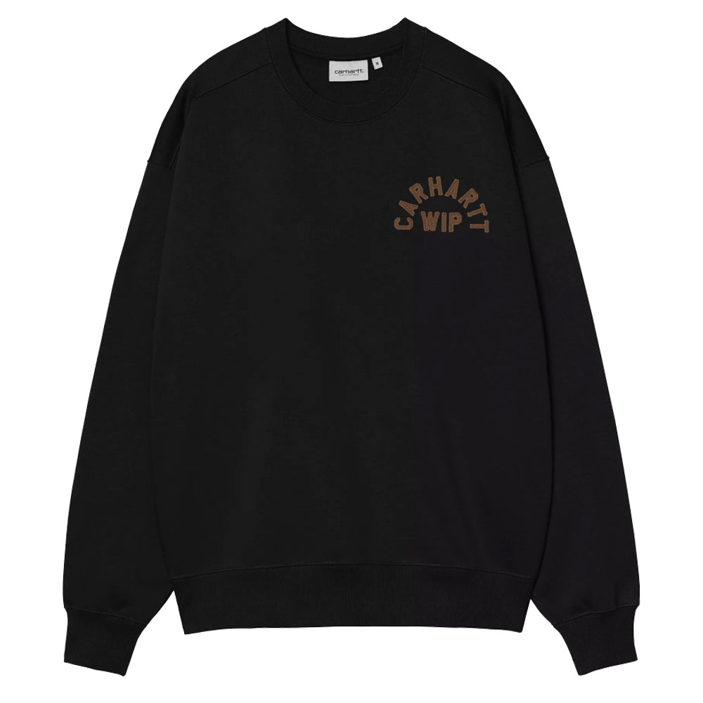 Arch Script Sweatshirt - Black/Hamilton Brown