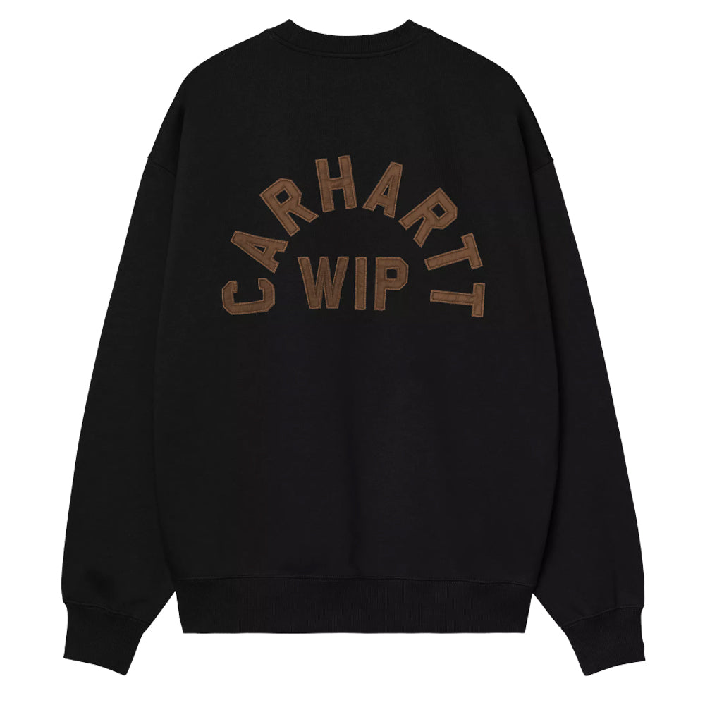 Arch Script Sweatshirt - Black/Hamilton Brown