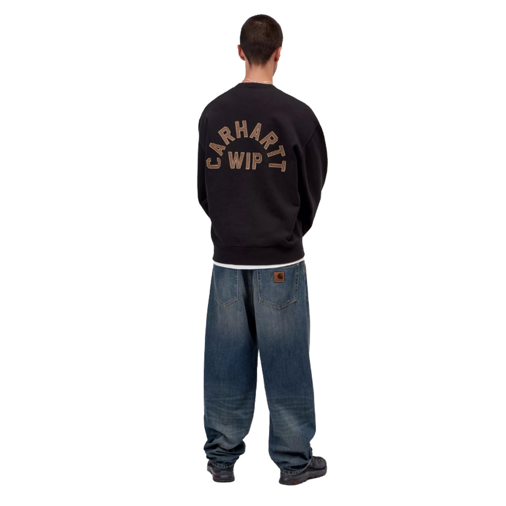 Arch Script Sweatshirt - Black/Hamilton Brown
