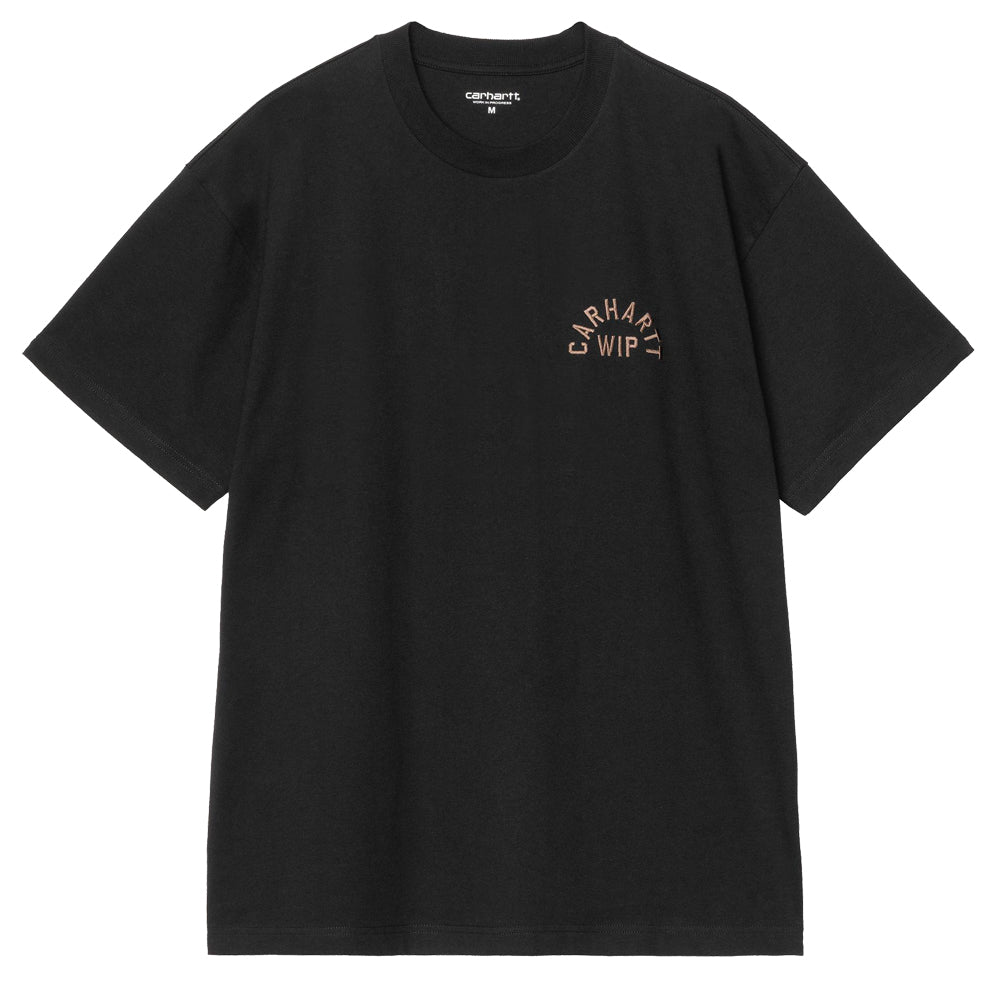 Arch Script T-Shirt - Black/WIP H Brown