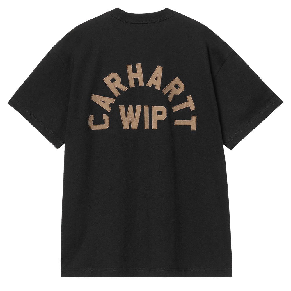 Arch Script T-Shirt - Black/WIP H Brown
