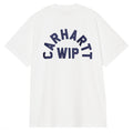 Arch Script T-Shirt - White/Dark Navy