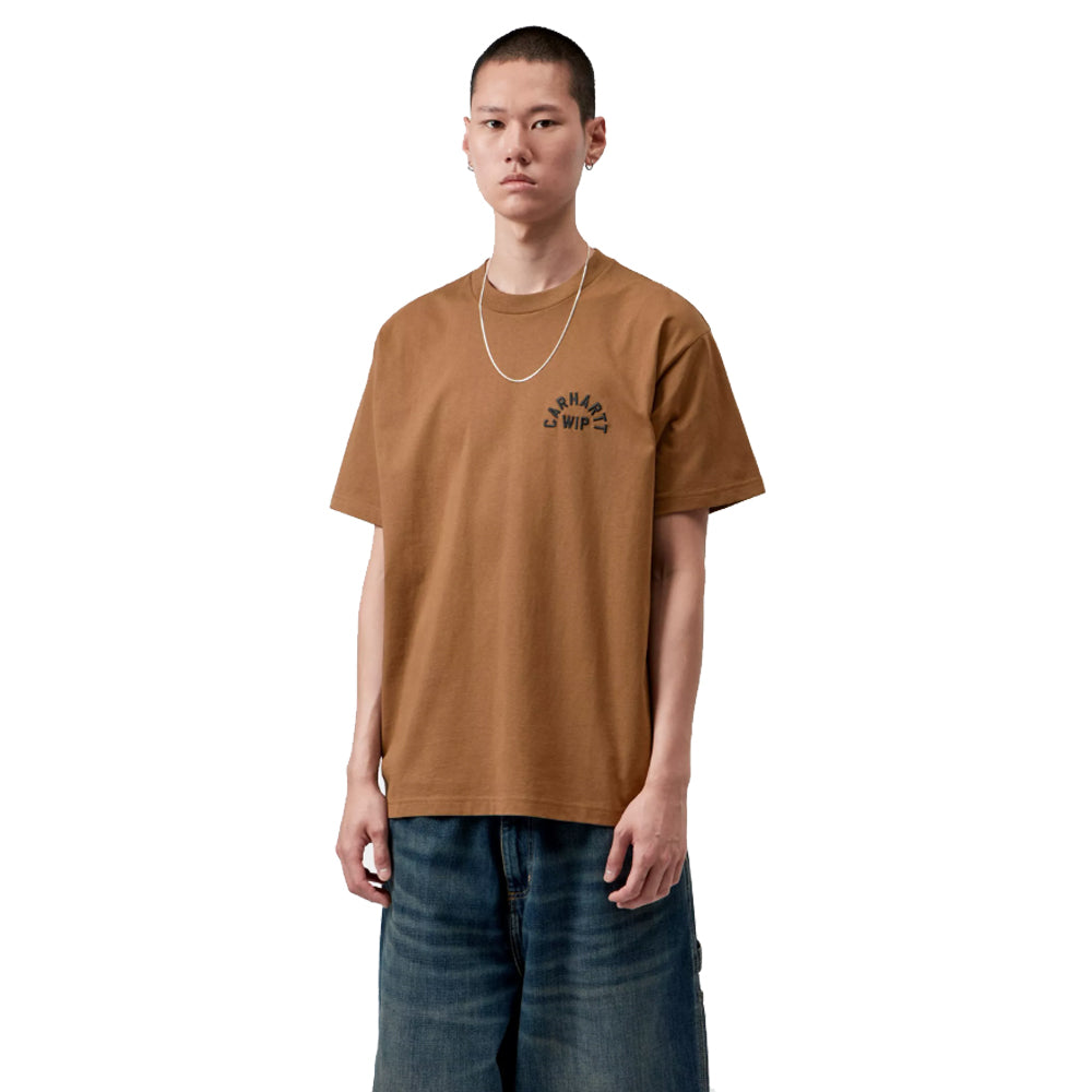 Arch Script T-Shirt - WIP H Brown/Black