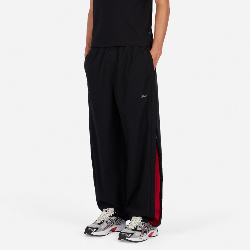 Athletic Snap Pants - Black/Red