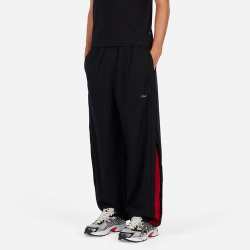 Athletic Snap Pants - Black/Red