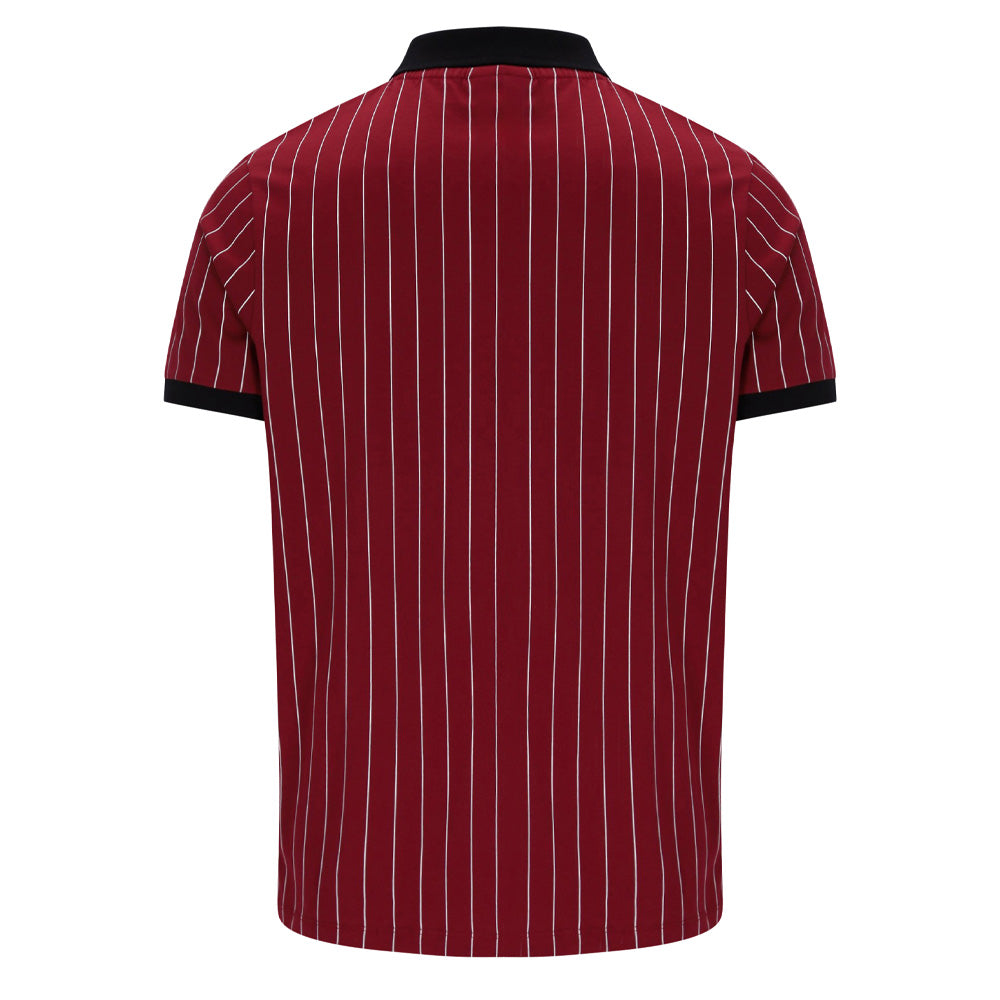 BB1 Classic Vintage Striped Polo - Tomato/White