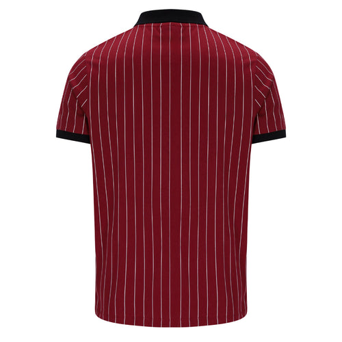 BB1 Classic Vintage Striped Polo - Tomato/White
