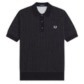 Bouclé Dot Knitted Shirt - Black