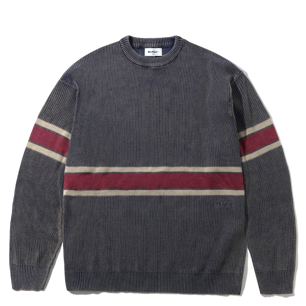 Break Knit Sweater - Washed Navy