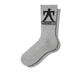 Bricky Man Socks - Grey Heather/Black