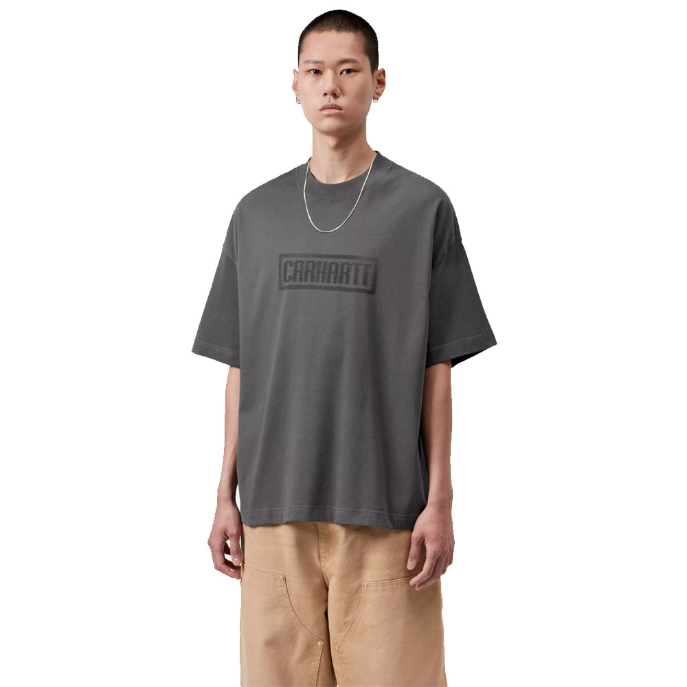 Bricky Man T-Shirt - Soot, Stone dyed