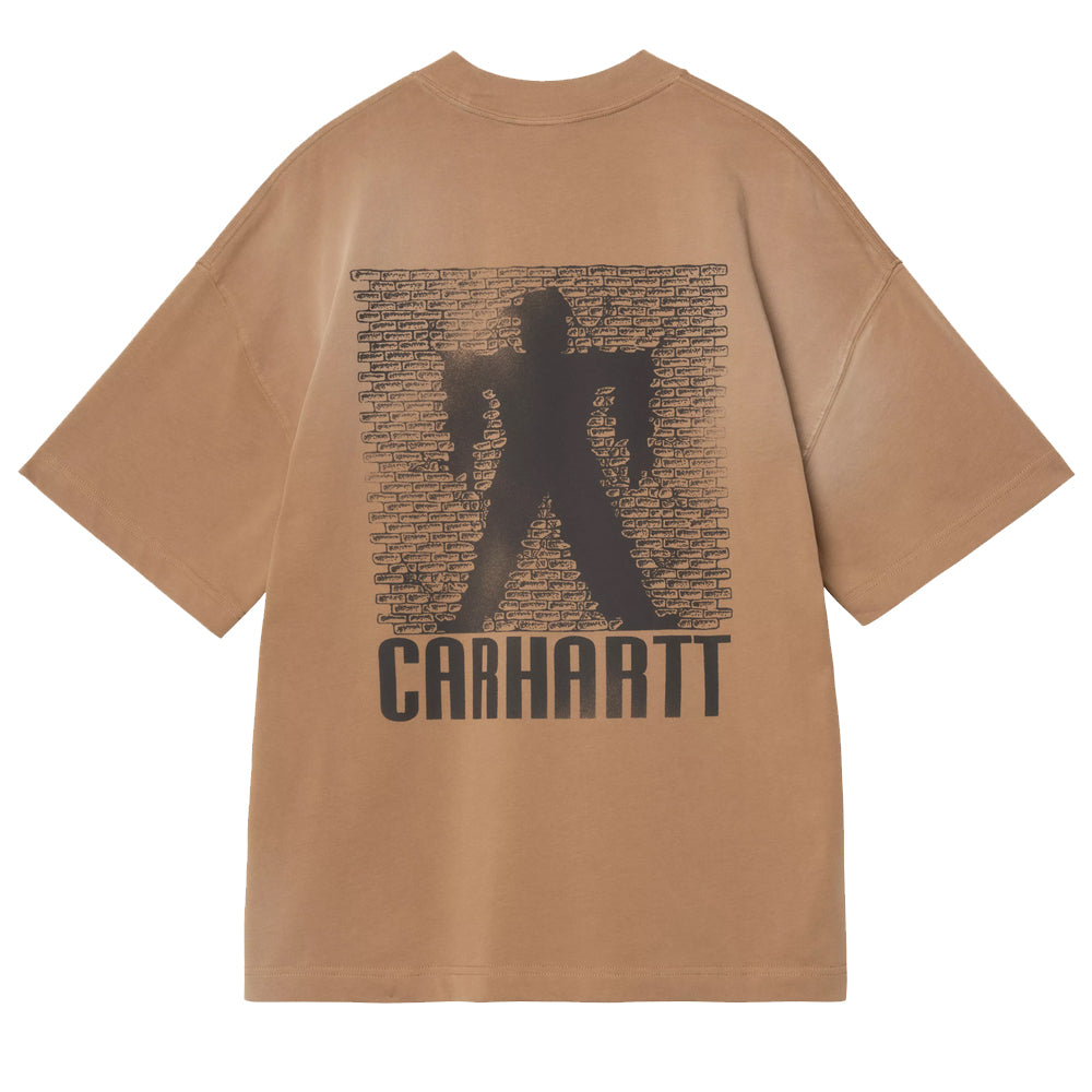 Bricky Man T-Shirt - WIP H Brown, Stone dyed