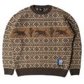 Cactus Bull Knitted Sweatshirt - Brown