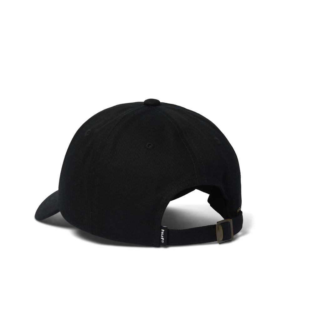 Cherries 6-Panel Curved Visor Hat - Black