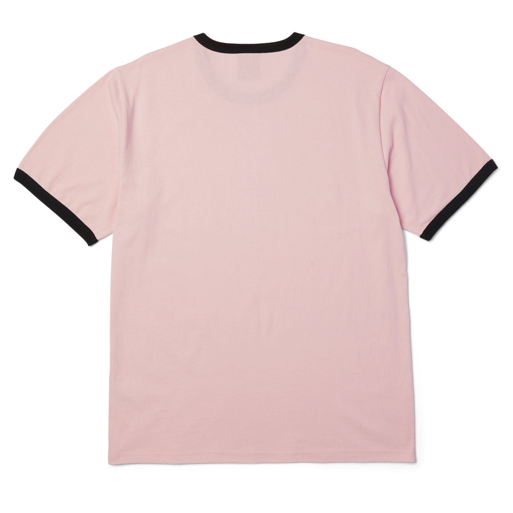 Cherries Ringer T-Shirt - Dusty Pink