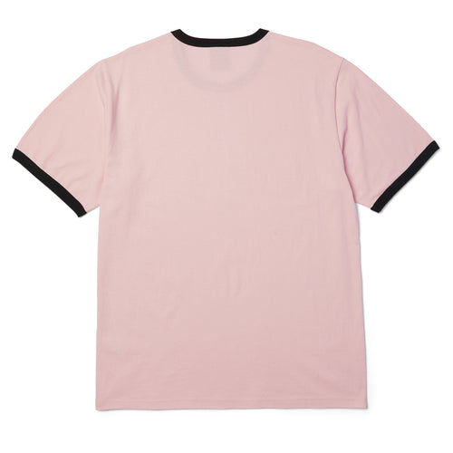 Cherries Ringer T-Shirt - Dusty Pink