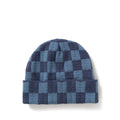 Chunky Check Beanie - Navy