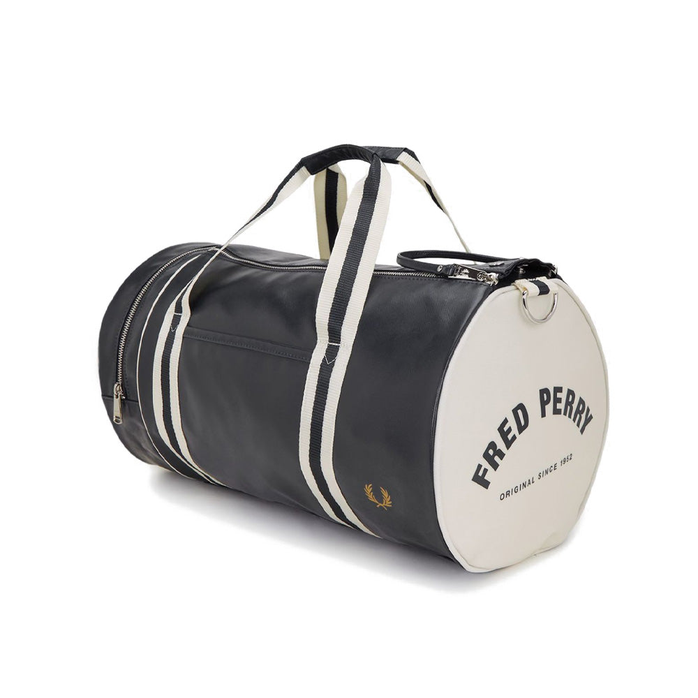 Classic Barrel Bag - Navy/Ecru