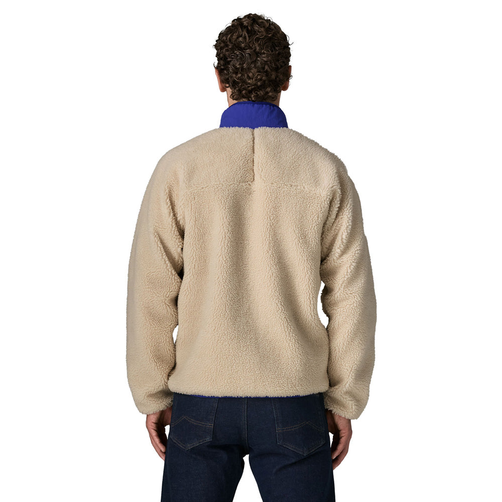 Classic Retro-X Fleece Jacket - Dark Natural/Cobalt Blue