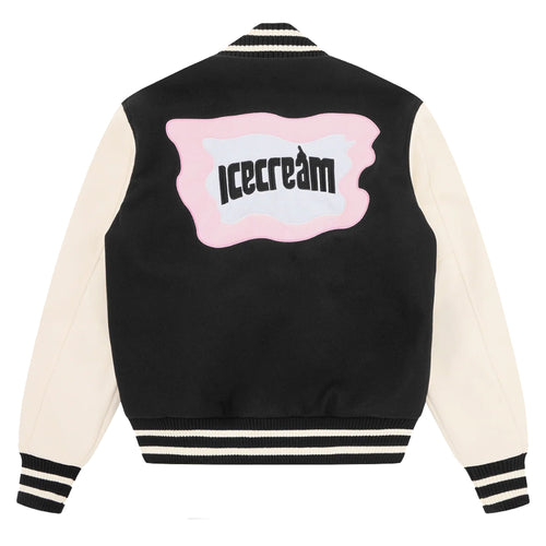 Cones & Bones Varsity Jacket - Black