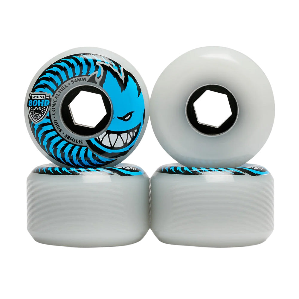 Conical Full 80HD Soft Wheels - Clear/Blue