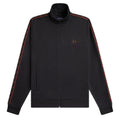 Contrast Tape Track Jacket - Black