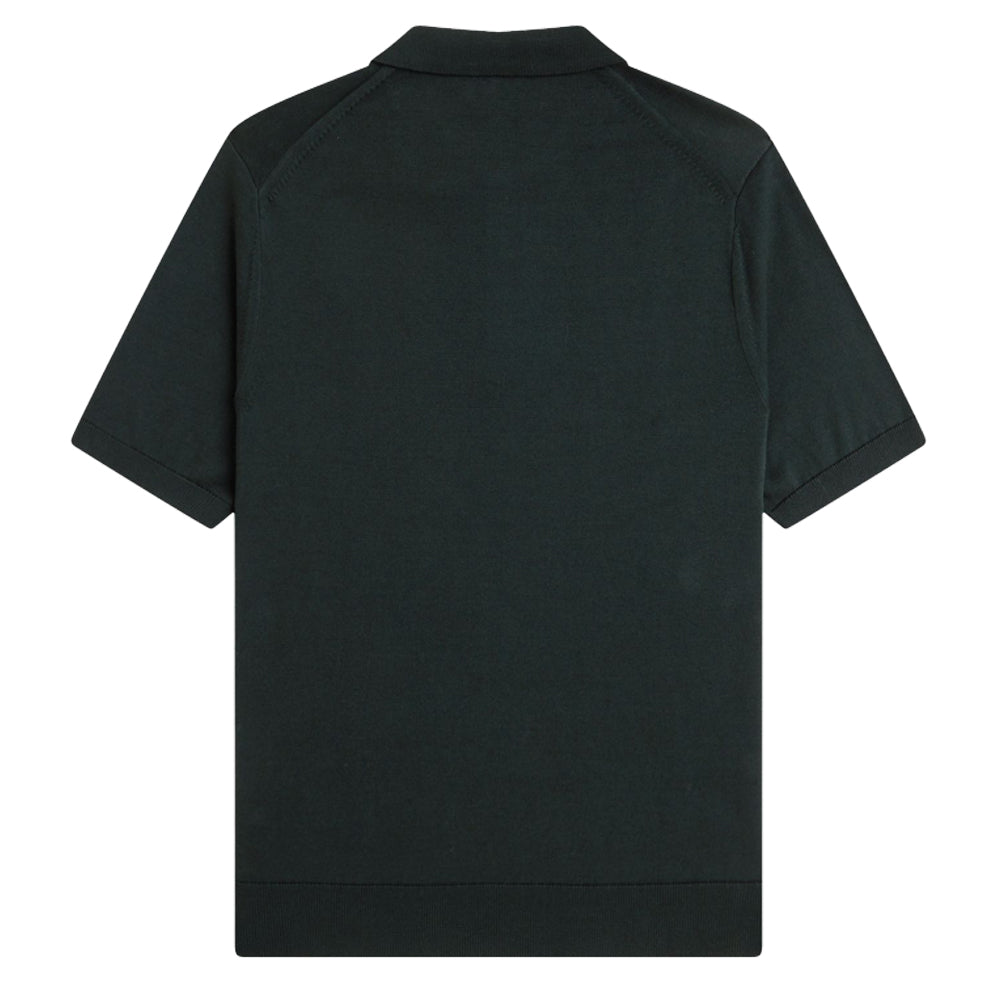 Supima® Cotton Knitted Shirt  - Night Green
