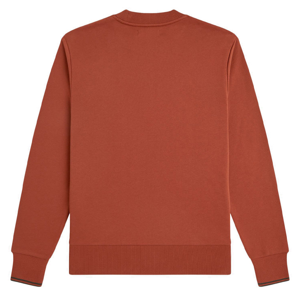 Crew Neck Sweatshirt - Brandy/Night Green