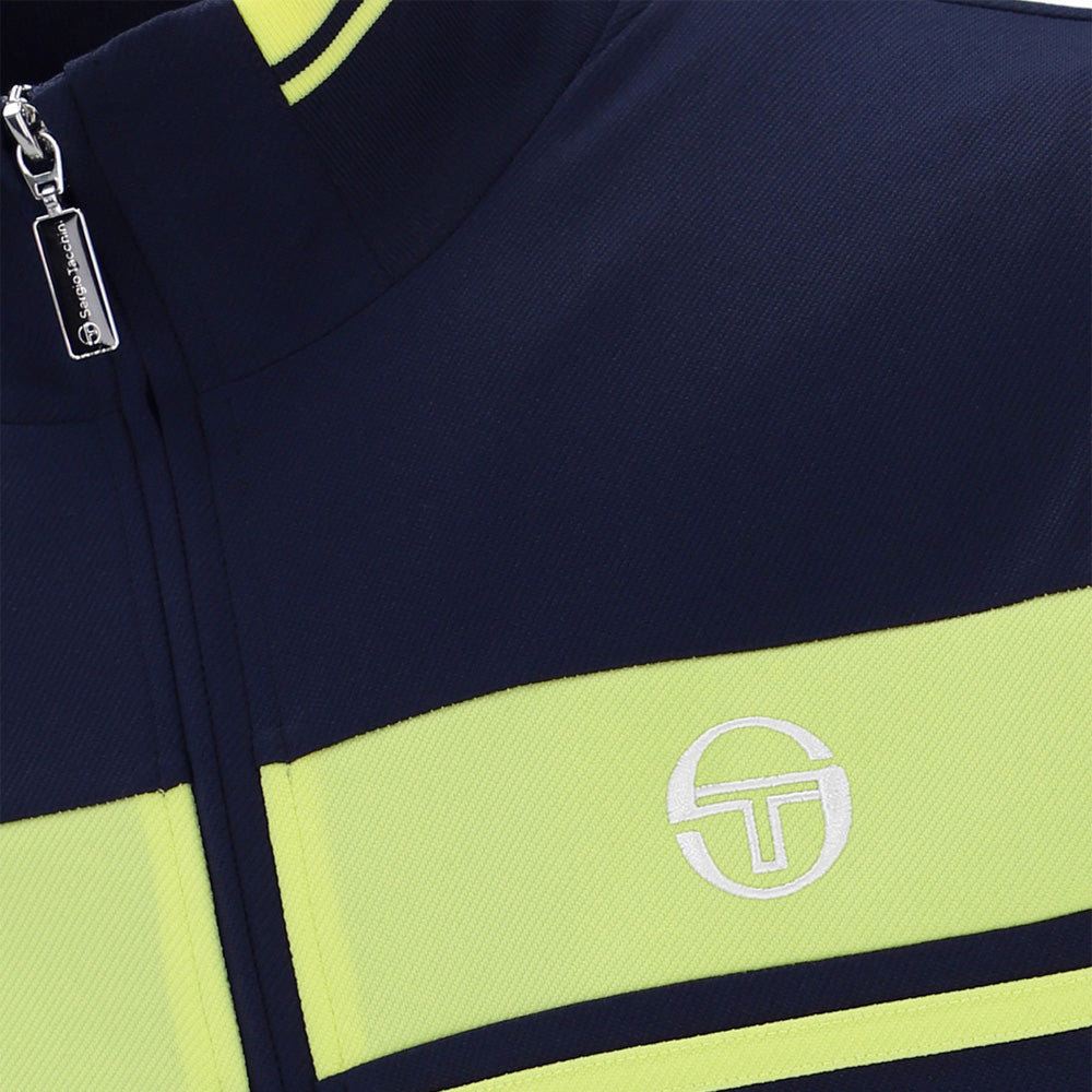 Damarindo Track Top - Maritime Blue/Celery Green