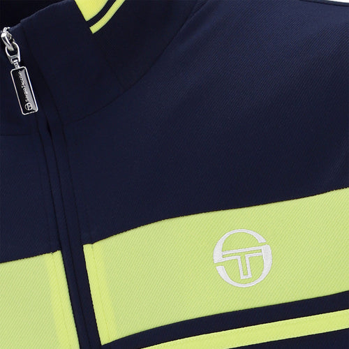 Damarindo Track Top - Maritime Blue/Celery Green