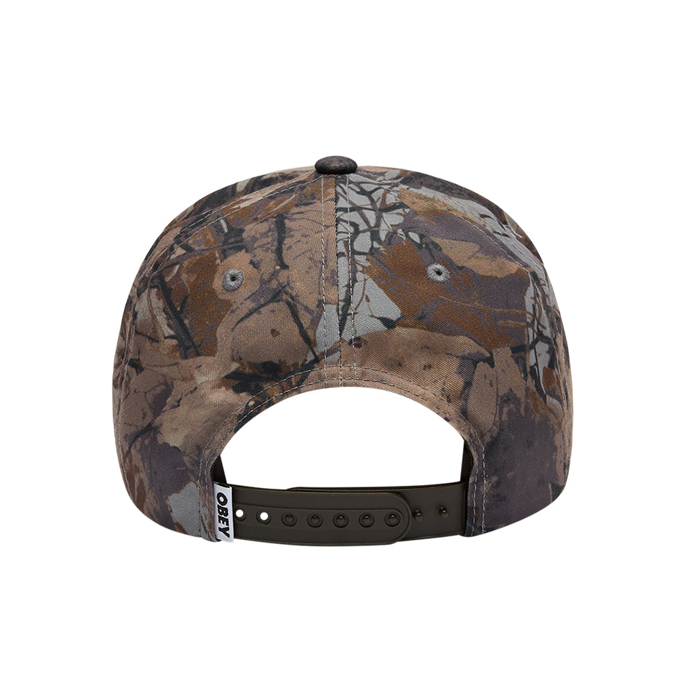 Delta 5 Panel Snapback - Fence Camo