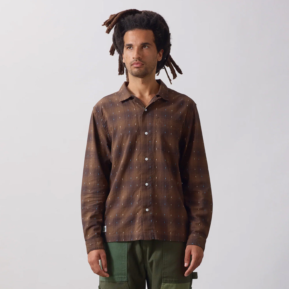 Drag Stitch Resort Shirt - Brown