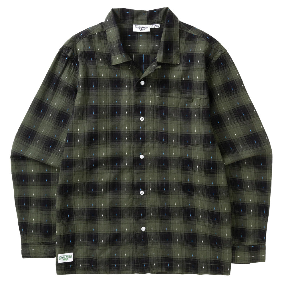 Drag Stitch Resort Shirt - Olive