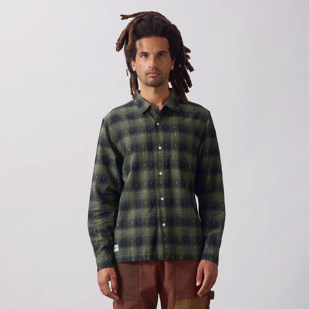 Drag Stitch Resort Shirt - Olive