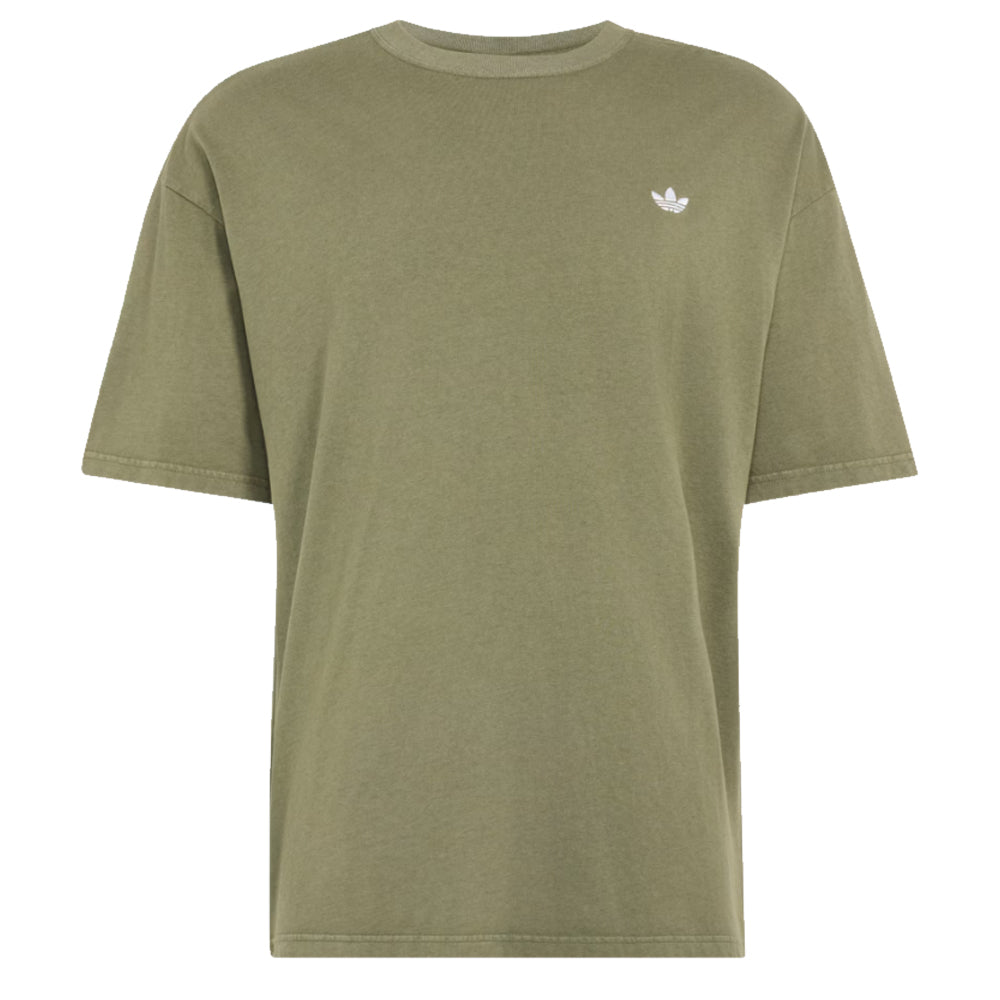 Essential Washed Loose T-Shirt - Olive Strata