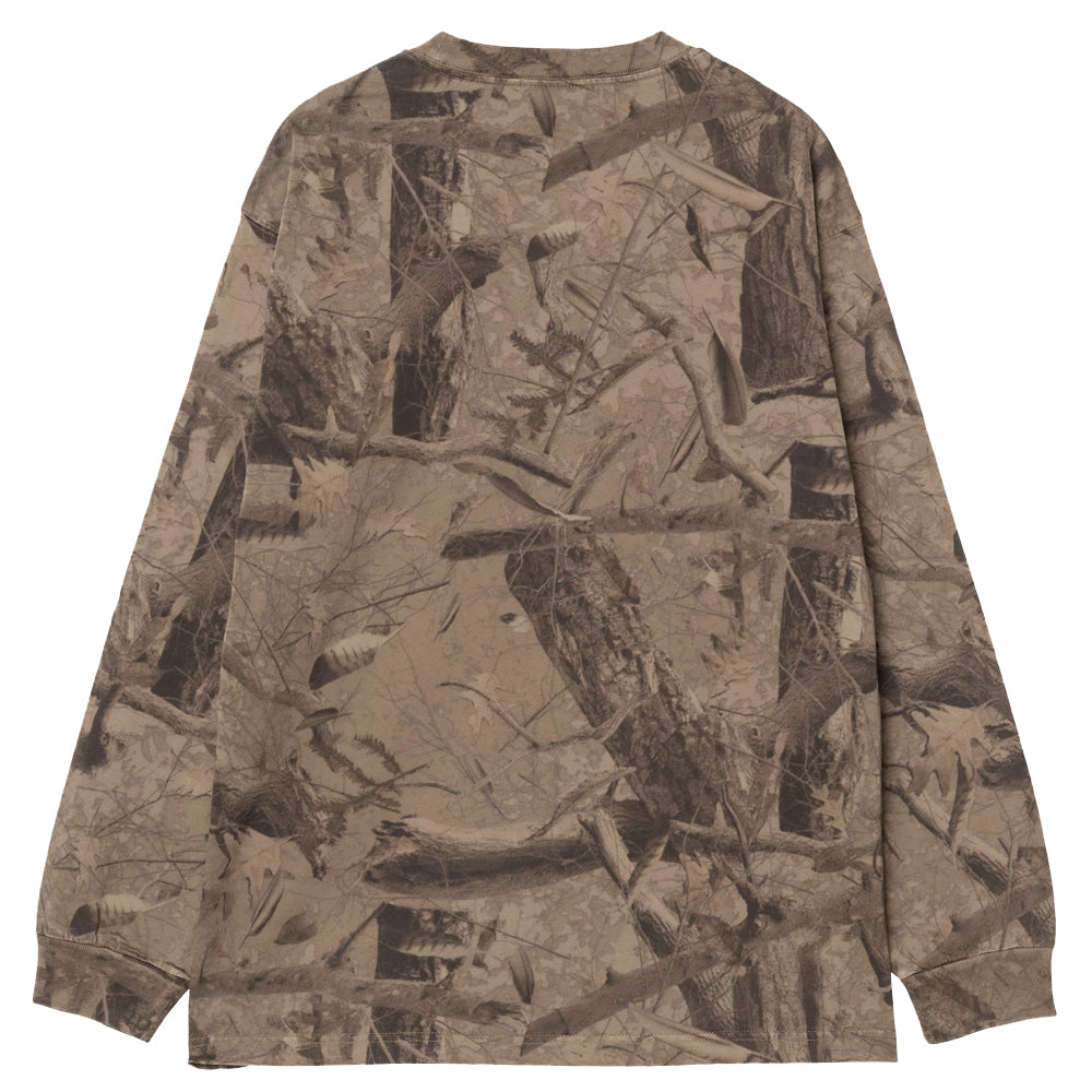 Feather Tree Long Sleeve T-Shirt - Camo Khaki