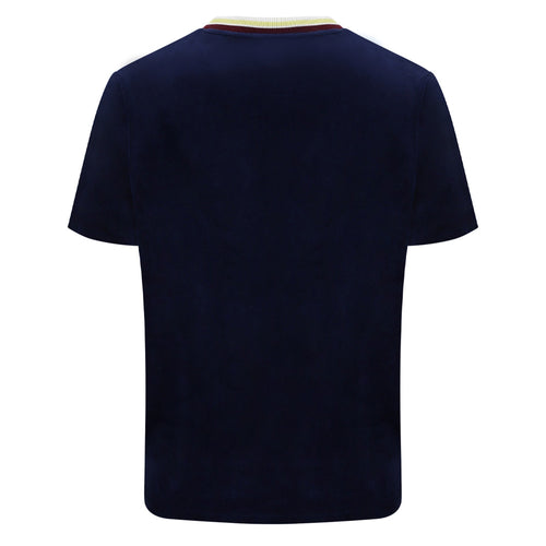 Fino Velour T-Shirt - Maritime Blue