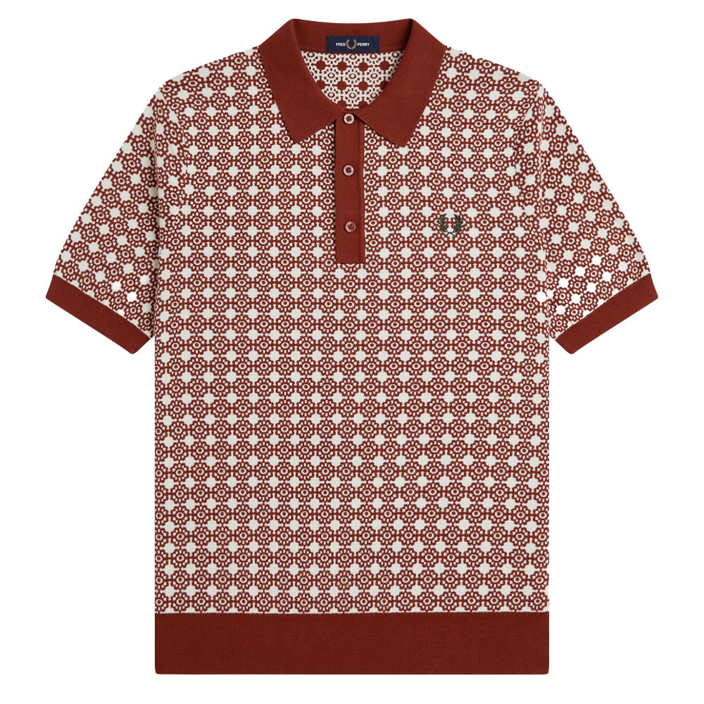 Floral Jacquard Shirt - Brandy