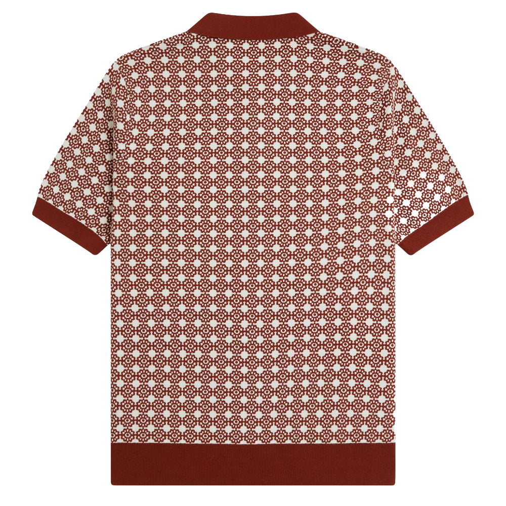 Floral Jacquard Shirt - Brandy