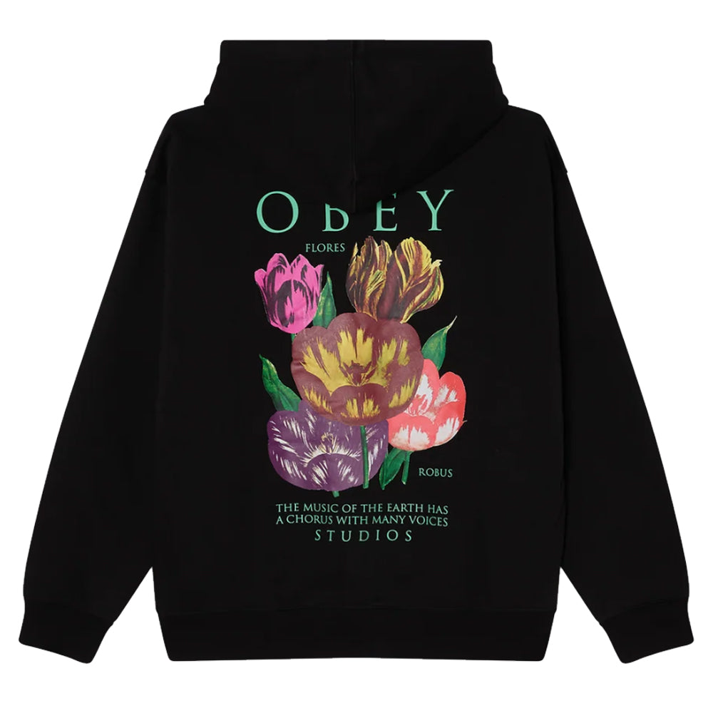 Flores Robus Hoodie - Black