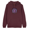Forging Dot Centre Hoodie - Dark Plum