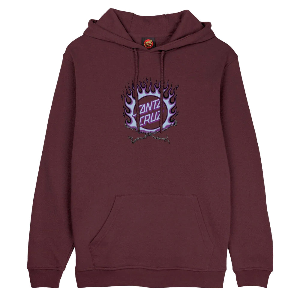 Forging Dot Centre Hoodie - Dark Plum