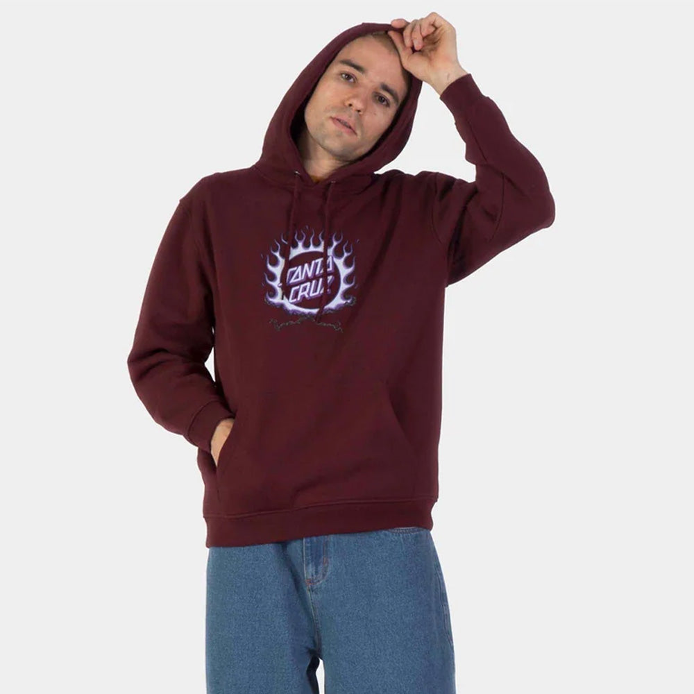Forging Dot Centre Hoodie - Dark Plum