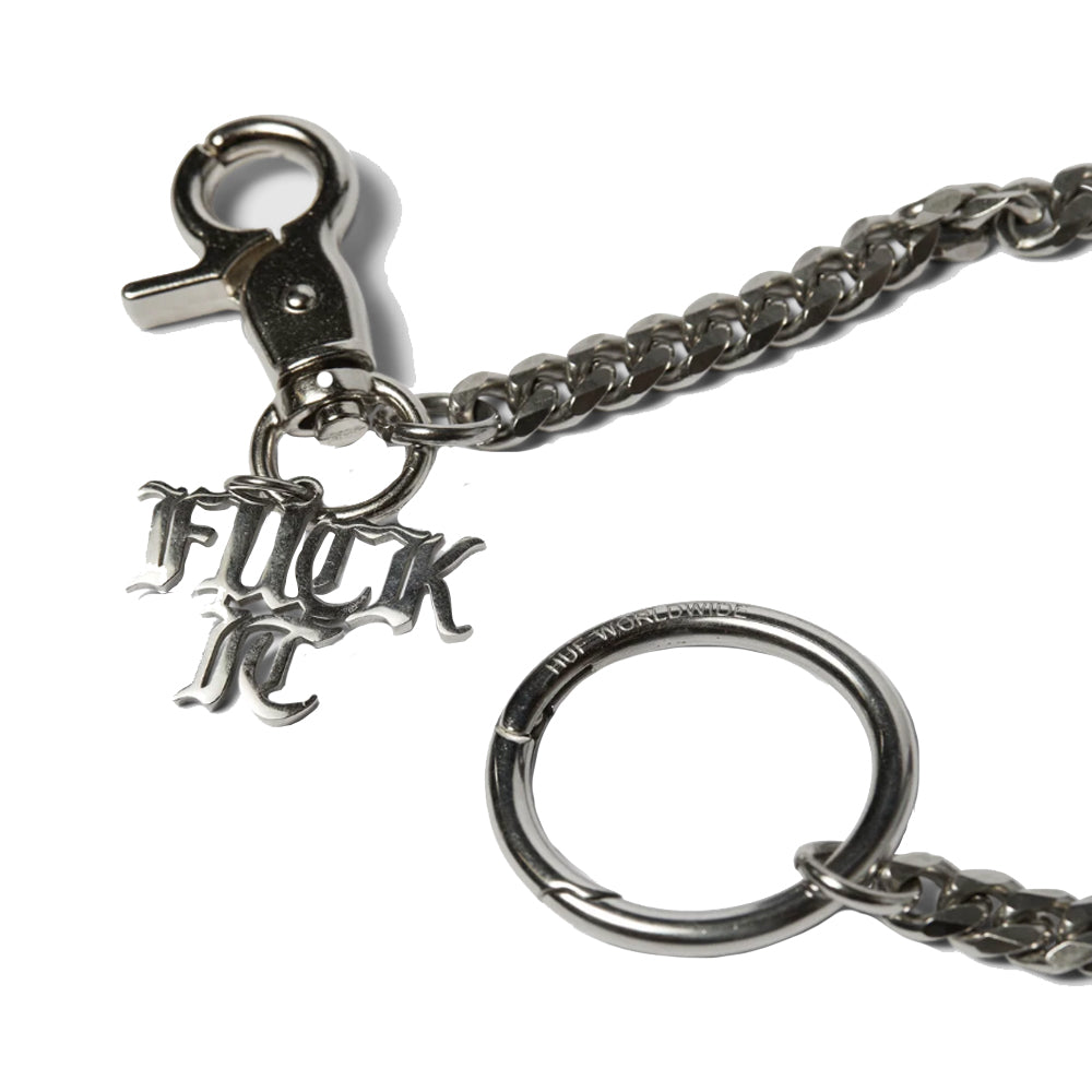 Fuck It Wallet Chain - Silver