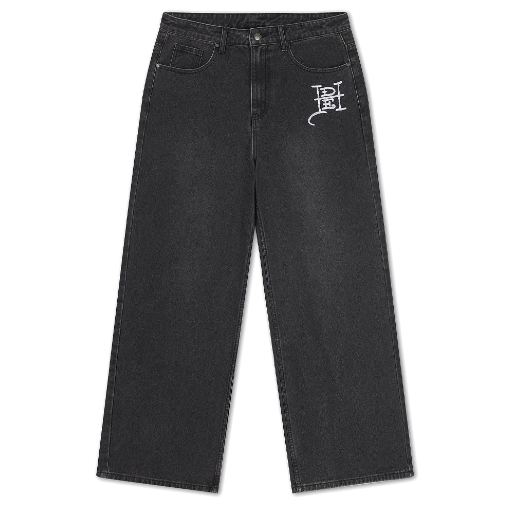 Gothic Contrast Cross Xxtra Jeans - Washed Black