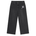 Gothic Contrast Cross Xxtra Jeans - Washed Black