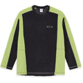 Grid Fleece Sweater - Black/Chartreuse