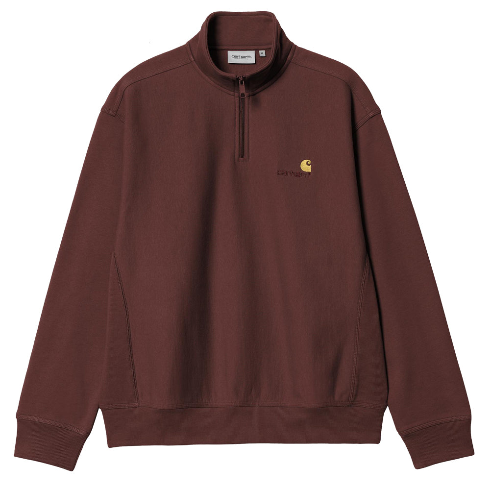 Half Zip American Script Sweatshirt - Amarone